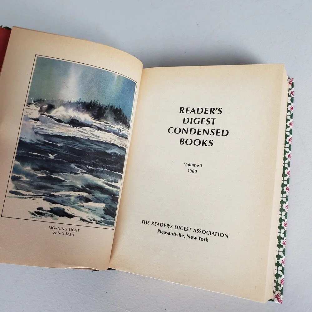 Readers Digest Condensed Books Vol 3 1980 Hardcover First Edition Vintage Green